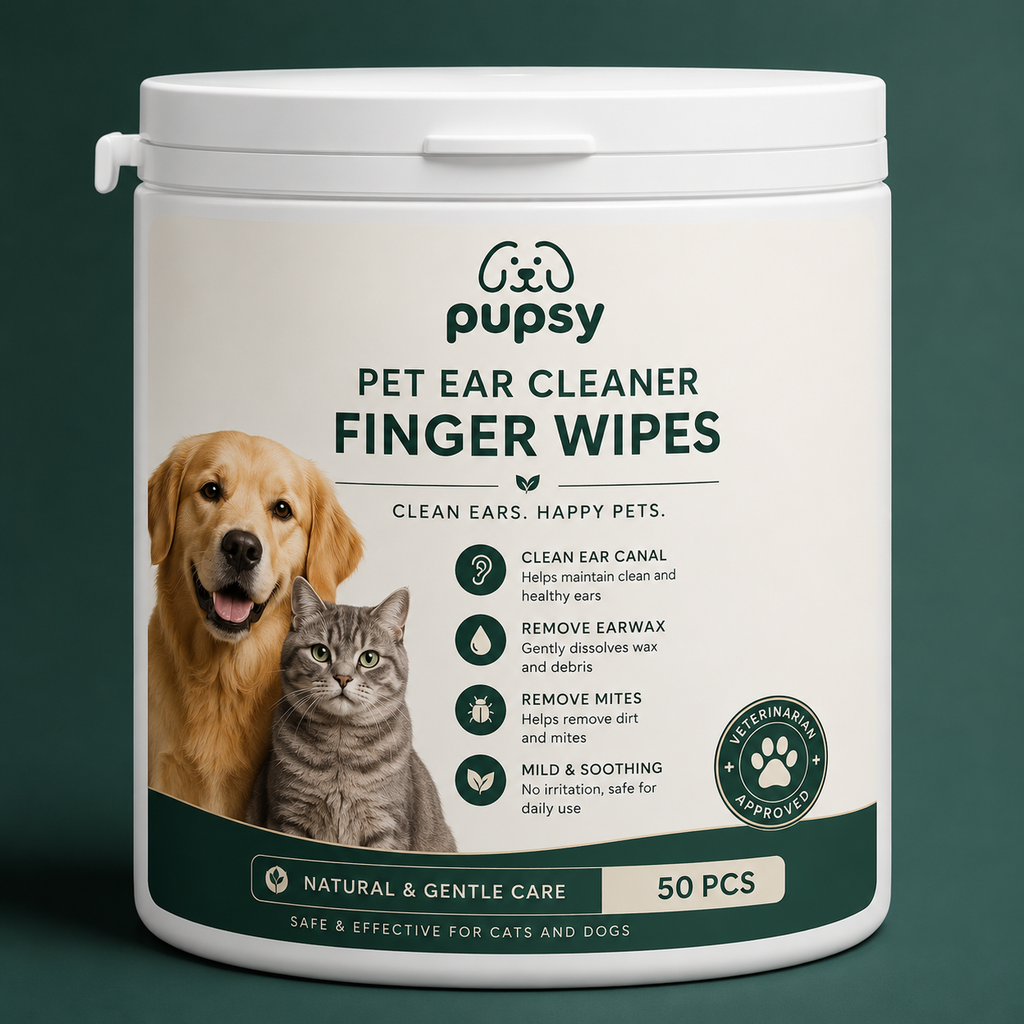 Ear Cleaner Finger Wipes 🐾